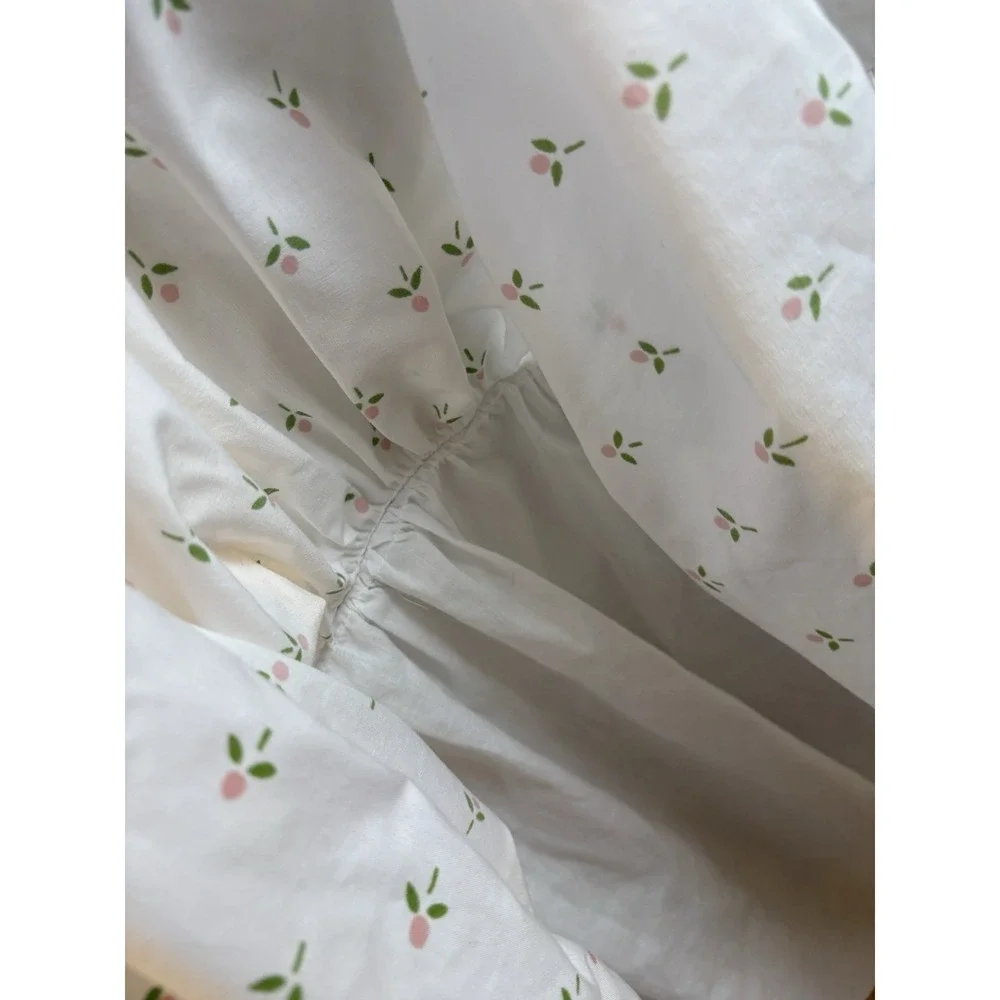 Laura Ashley Castleberry Pink Tulip King Size Dust Ruffle Layered Bedskirt